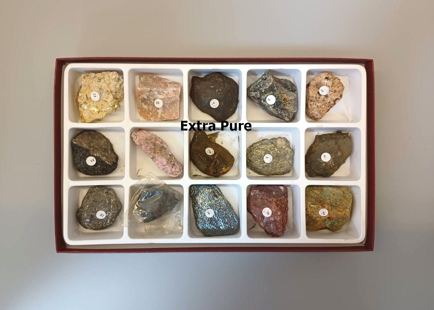 金屬礦物標本組 ( 15件組 )