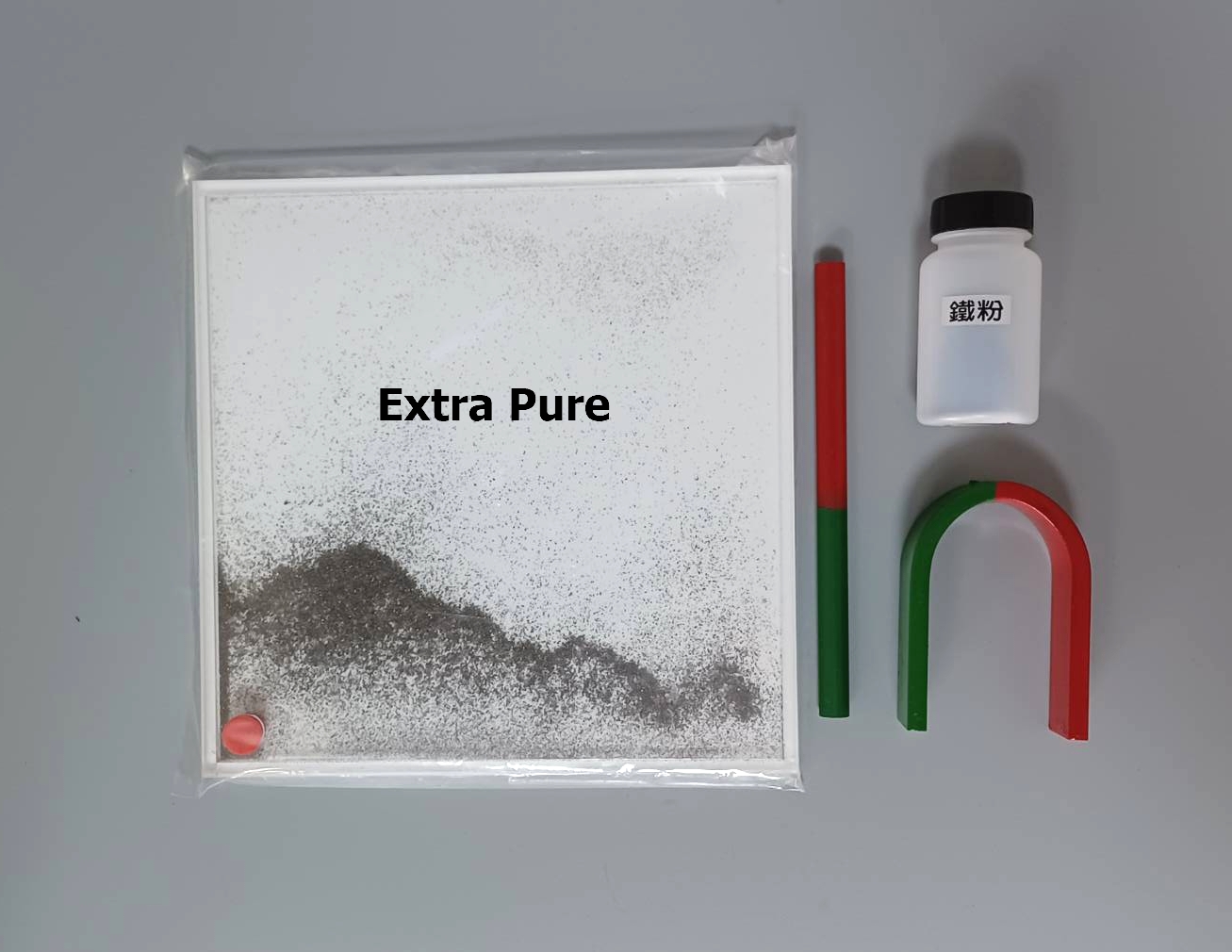 鐵粉演示磁場實驗盤